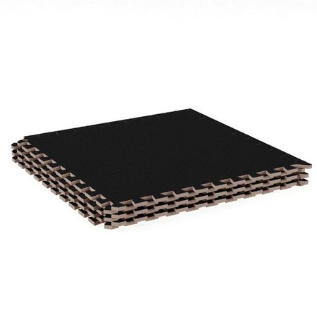 STALWART Stalwart 75-ST6095 Foam Mat Floor Tiles; Black - 6 Piece 75-ST6095